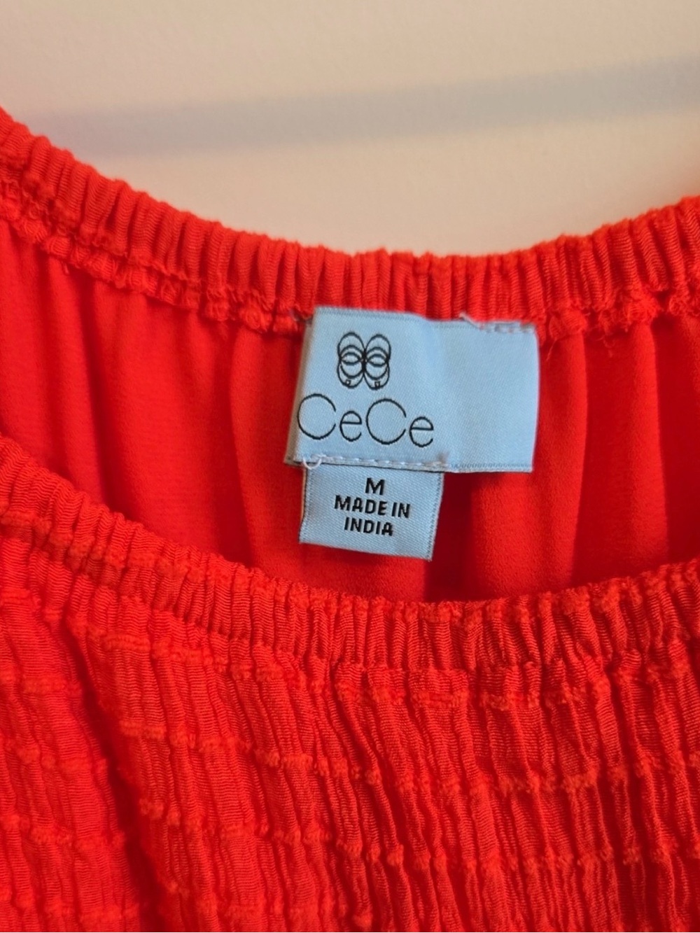 CeCe Red Ruffle-Sleeve Dress - - Picture 2 of 4